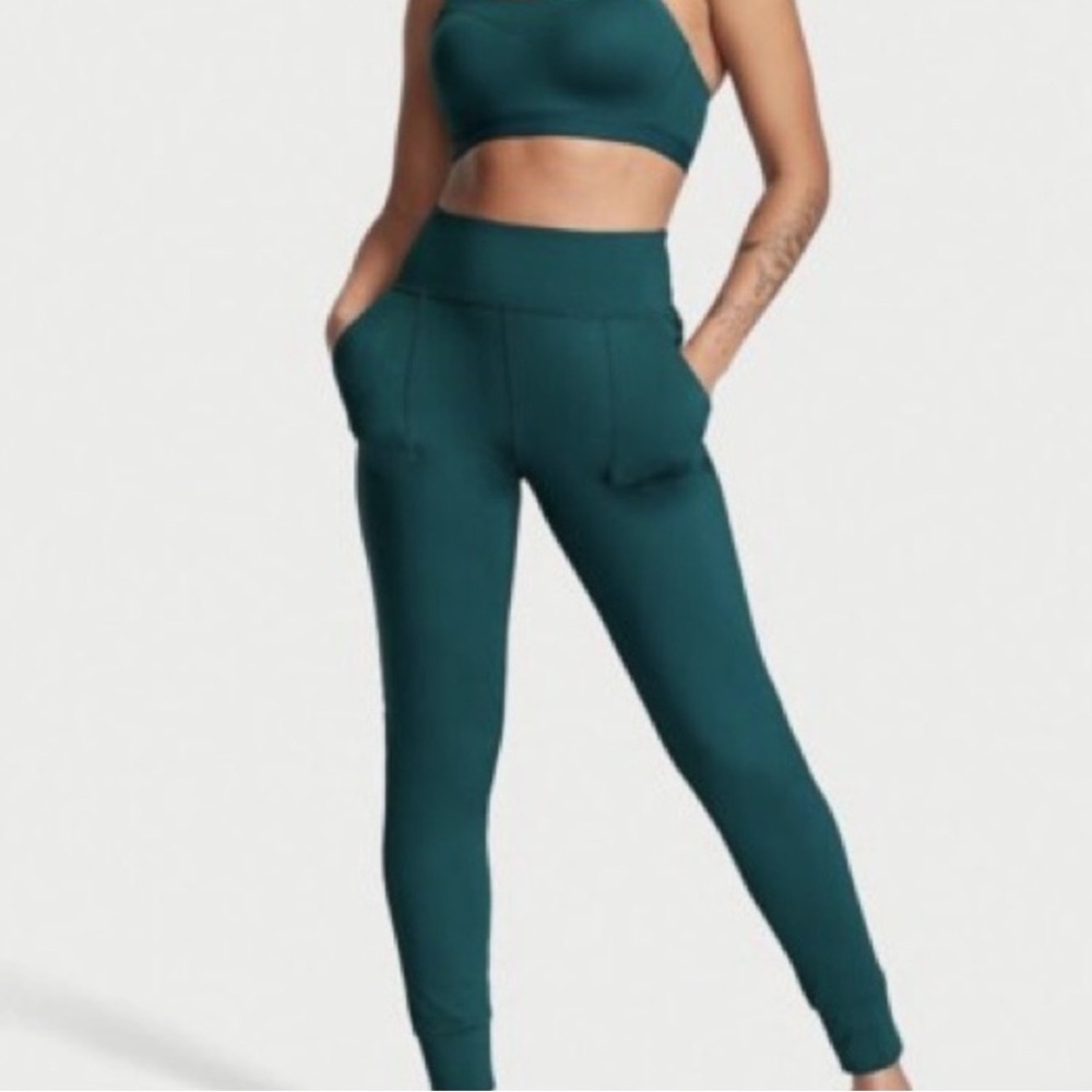 Women's Teal High-Waisted Joggers